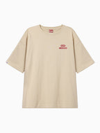 MENASOO Squared Hearttrack Graphic T Shirt_Oatmeal