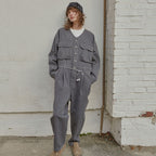 MAGOODGAN MAGOODGAN Jumpsuit No-collar Overfit Gray