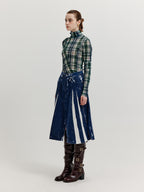 EENK XOL Paneled Turtleneck Top - Navy Multi