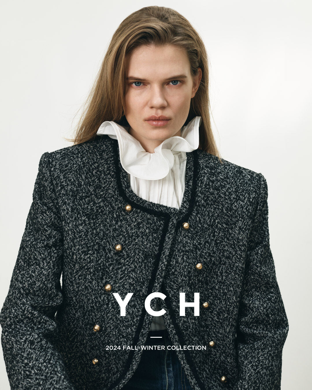 YCH SHIRRING SKIRT LAYERED TOP BLACK (W24TO10011BK)
