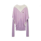 VIVIENNEWESTWOOD VIVIENNEWESTWOOD Knitwear Bicolor Heart Mohair Wool - Lavender/White