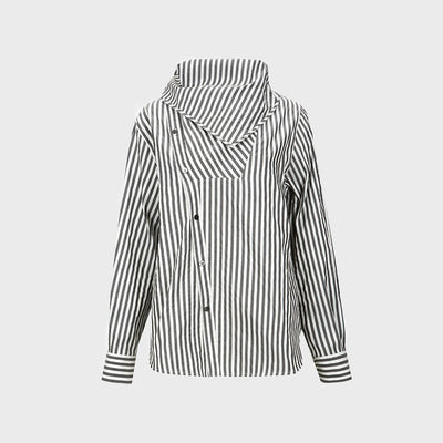 SCARF BLOUSE GREY (W23BL305GY)