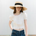 rolarola CROP LACE BLOUSE WHITE