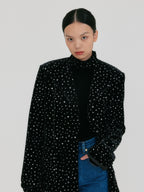 EENK ZUIEL Wide Lapel Jacket - Jazzy Black