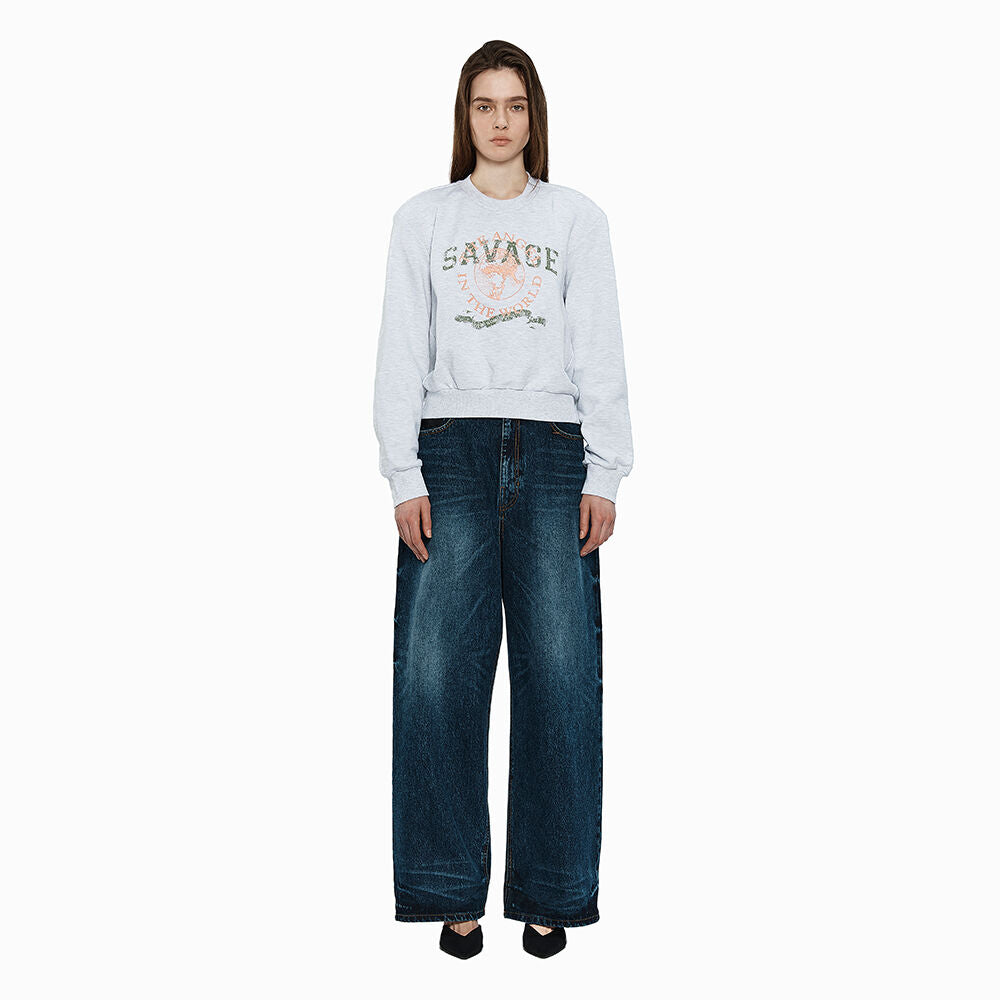 YCH LOW CLUTCH JEAN BLUE (W24DB8091BL)