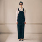 rolarola rolarola Flower Corduroy Overall Pants Black