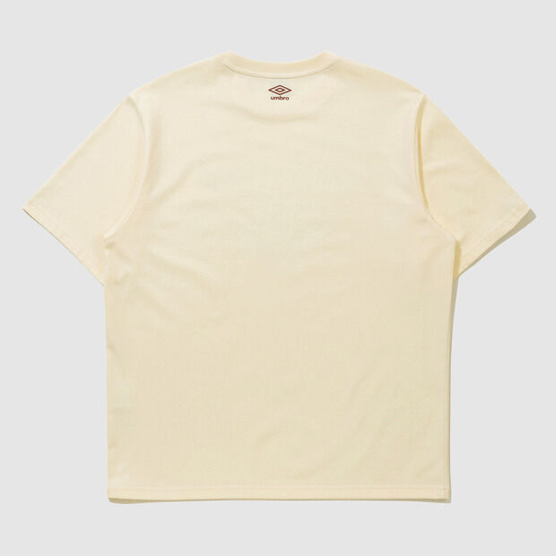 UMBRO Beach Club Arch Lettering Graphic Short Sleeve T-Shirt Ivory (UQ223CRS51)