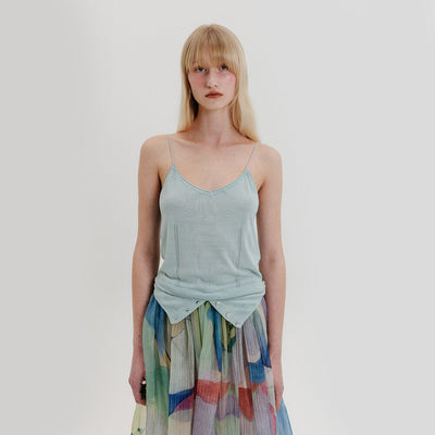 Layered Knit Top - Mint