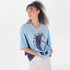 JUNEJUNE SPACE Uniform Boxy T-shirts_Light Blue