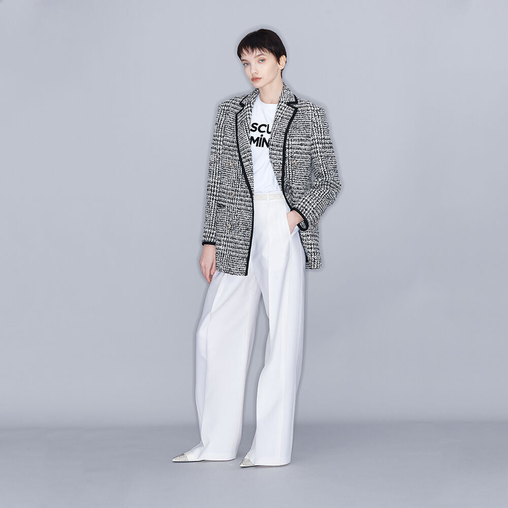 YCH MASCULIN FEMININ-PRINT T-SHIRT WHITE (W23TO907WH)