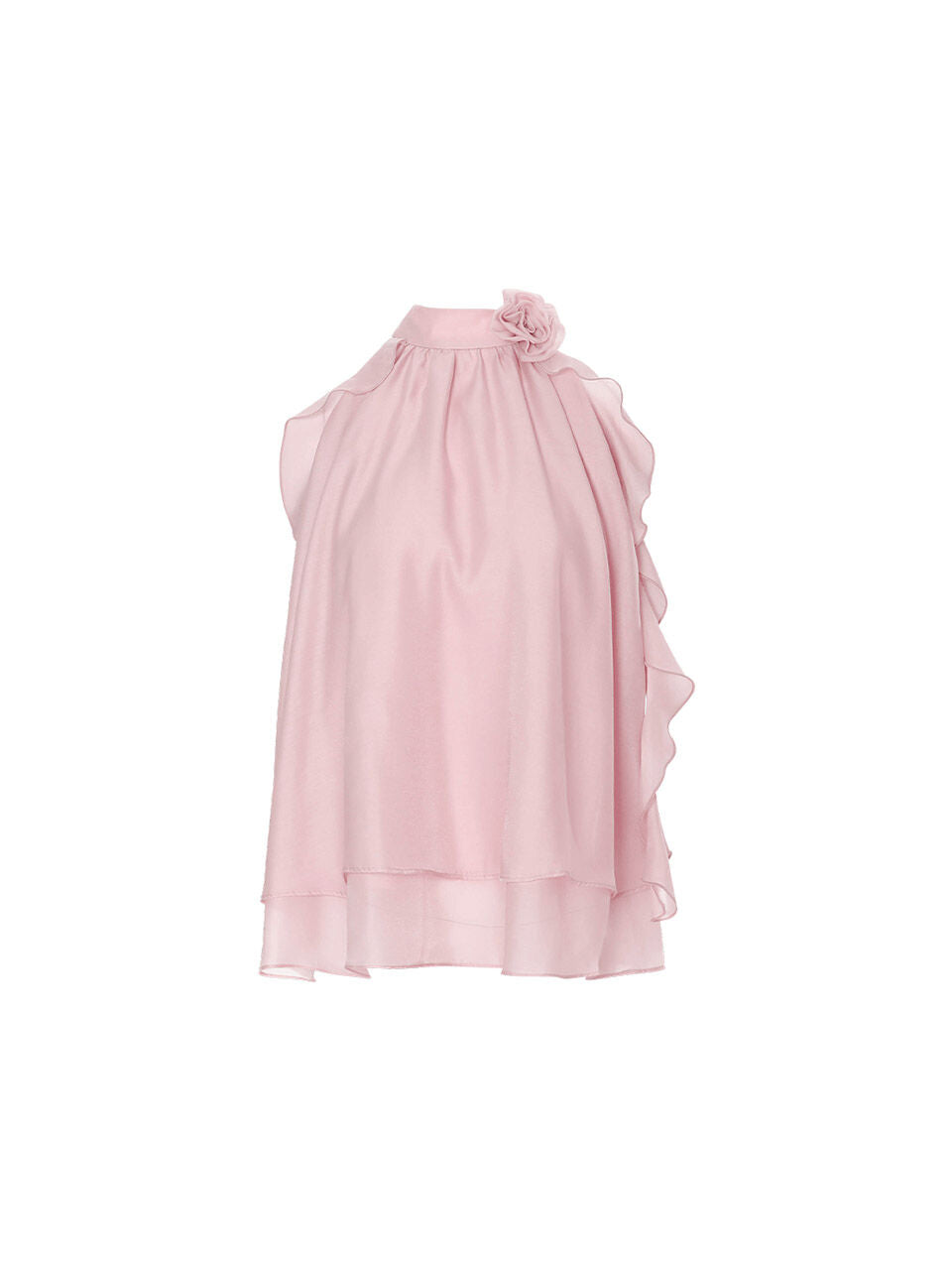 sincethen Peach pink halterneck blouse