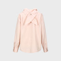 YCH SCARF-DETAILED SHIRT PINK (W23BL302PK)