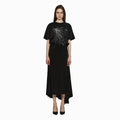 YCH SLIT DETAIL BELTED FLAIR SKIRT BLACK (W24SK6061BK)