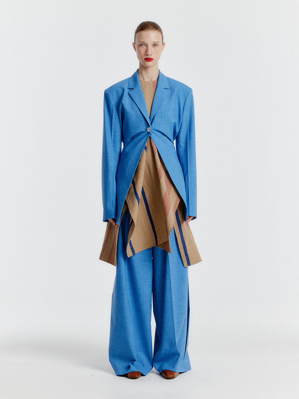 EENK YAVA Adjustable-waist Single Jacket - Blue