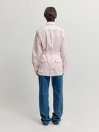 EENK XIRT Oversized Shirt with Skirt Belt - Light Pink