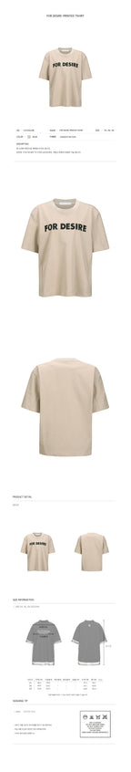 YCH FOR DESIRE-PRINTED TSHIRT BEIGE (F24TO9121BE)