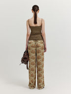 EENK XBA Sleeveless Textured Knit Top - Khaki