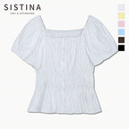 SISTINA Square neck smoking blouse_AWWBLQ21020