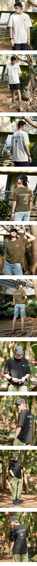 FLUKE Fluke Circle Mountain Short Sleeve T-Shirt FST163 / 5color