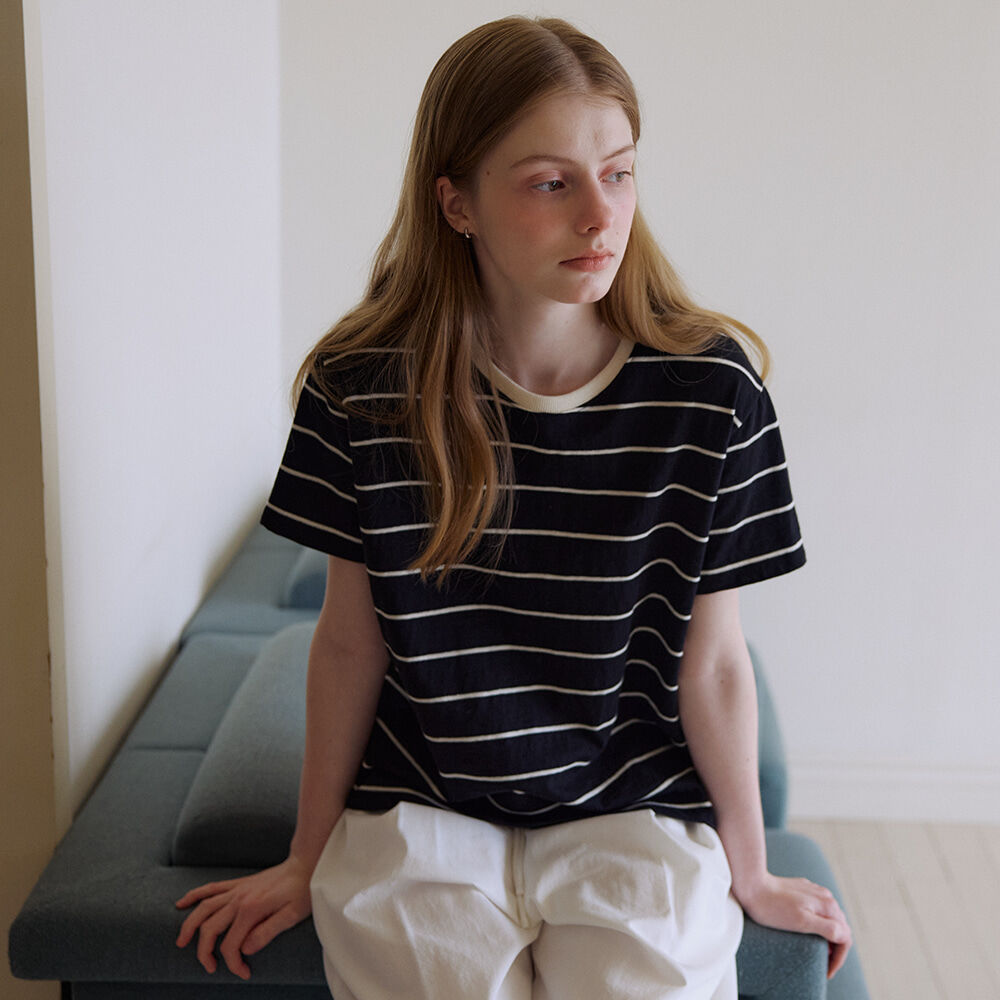 KNOWN BETTER [2nd] Label border T-shirt [KNSS08TS03]_Black
