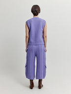 EENK EENK XET One-Pocket Knit Vest - Purple