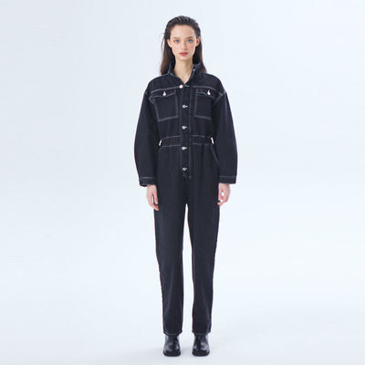 DENIM JUMPSUIT BLACK