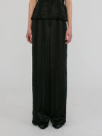 EENK ZILVINE Relaxed Stripe Pants - Black