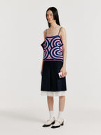EENK YOON Sleeveless Logo Knit Top - Pink
