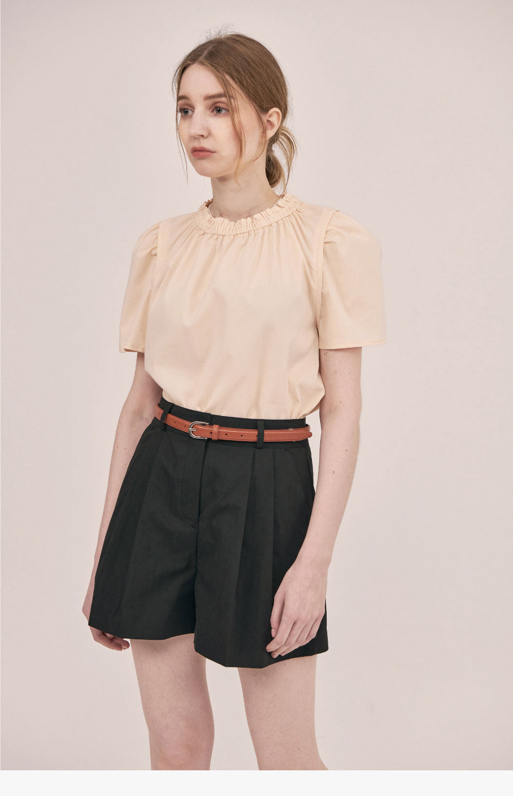 L'AUTRE DE MIN [Add color] Lautre Jane Puff Butter Blouse