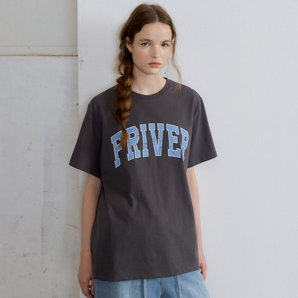 FRIVER07 Overfit friver logo t-shirt [FRSP07TS15]_Charcoal