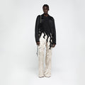 YCH SATIN CARGO PANTS BEIGE (R25PT5041BE)