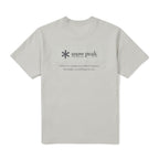 SNOWPEAK APPAREL Aerocool Woven Patch Short Sleeve T-Shirt Gray (S26MUFTS24)