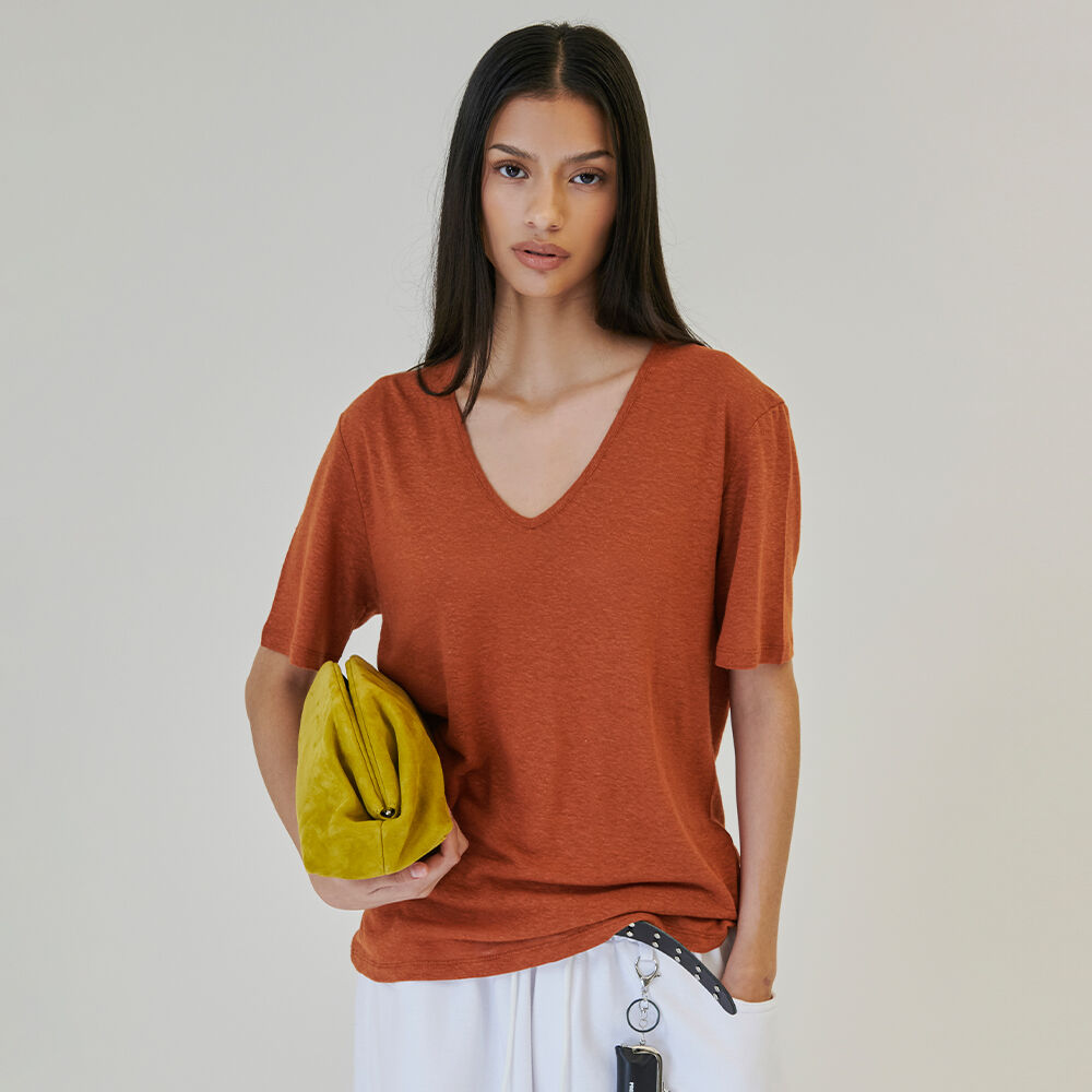 PROJECTWAVE Linen V-neck T - 6 color