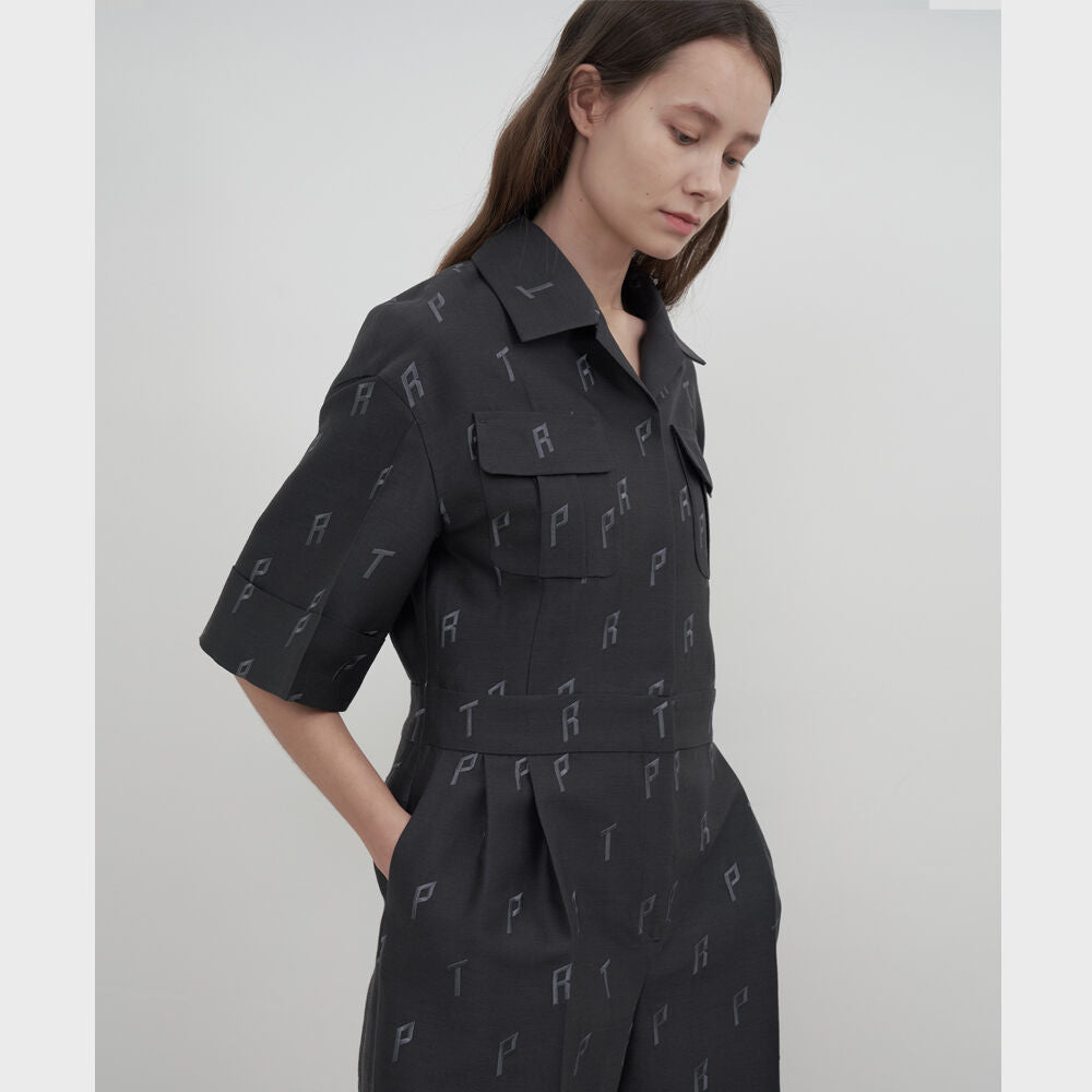 Repwcet RPT EMBROIDERY HUNTER JUMP SUIT (DARK GREY)