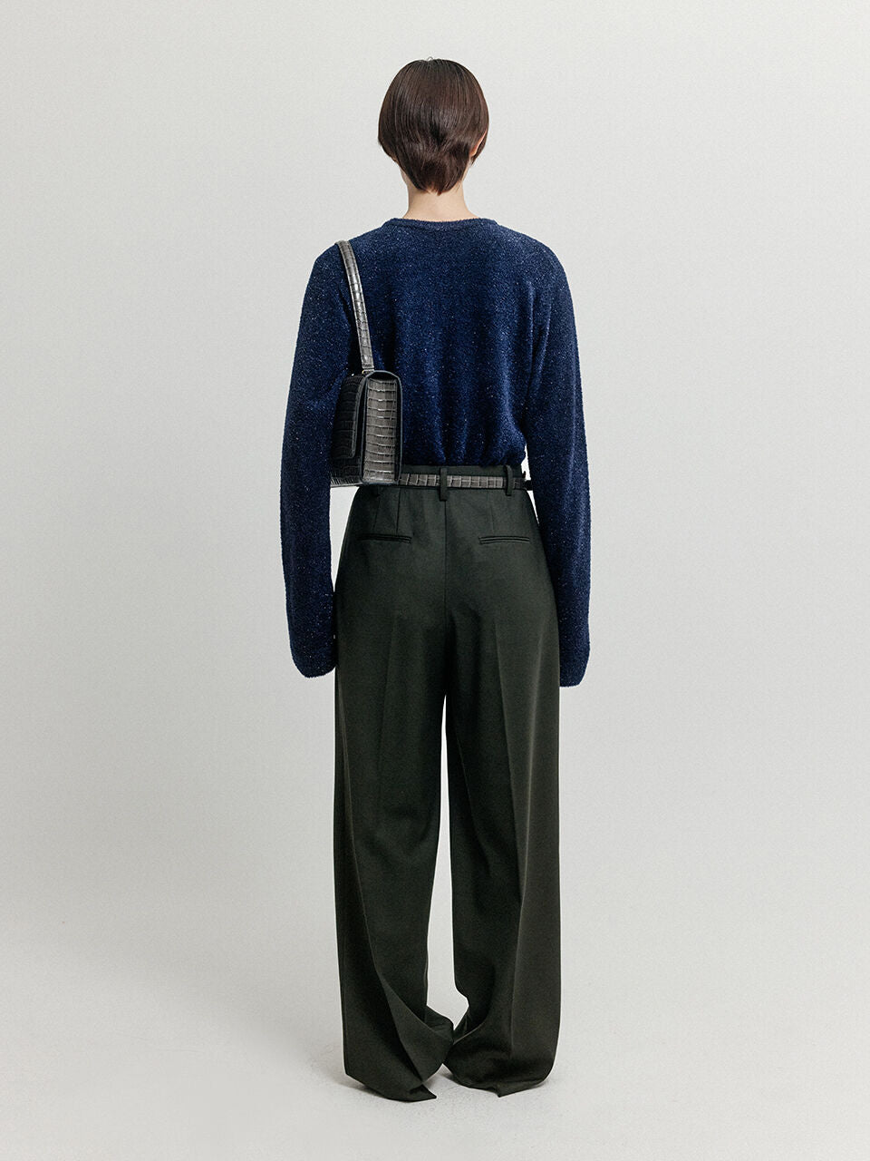 EENK EENK XOLO Bolero Layered Knit Top - Navy