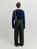 EENK EENK XOLO Bolero Layered Knit Top - Navy