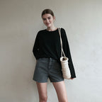 LOEIL Summer Natural T-Shirt - Black