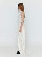 EENK EENK WJEAN Folded Front Wide Denim Pants - Ivory