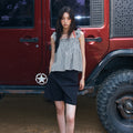 SISTINA Check banding sleeveless blouse_AWWBLQ21180