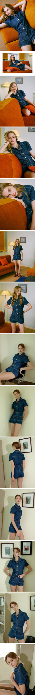 GREENBUTTER GREENBUTTER Jumpsuit Denim Pocket Open (Blue)
