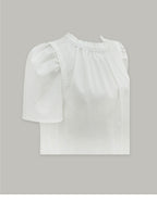 L'AUTRE DE MIN [Add color] Lautre Jane Puff White Blouse