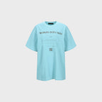 YCH WOMAN INTO MAN-PRINTED TSHIRT BLUE (F24TO9201BL)