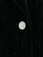 EENK ZOVIET Shawl Collar Single-Button Jacket - Black