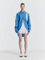 EENK YERINA Rounded Hemline Shirt - Blue
