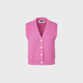 EENK Logo Jacquard Knit Vest - Pink