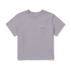 SNOWPEAK APPAREL Aerocool Women's Crop Short Sleeve T-Shirt Gray Blue (S26MWFTS27)