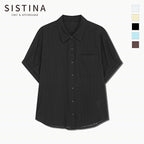 SISTINA Cotton striped pocket shirt_AWWSTQ21160