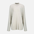 YCH LONG SLEEVE CLASSIC MIDI NECK TOP PALE BEIGE (W24TS11141PE)