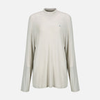 YCH LONG SLEEVE CLASSIC MIDI NECK TOP PALE BEIGE (W24TS11141PE)