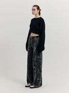 EENK EENK Cargo Denim Pants - Dark Grey